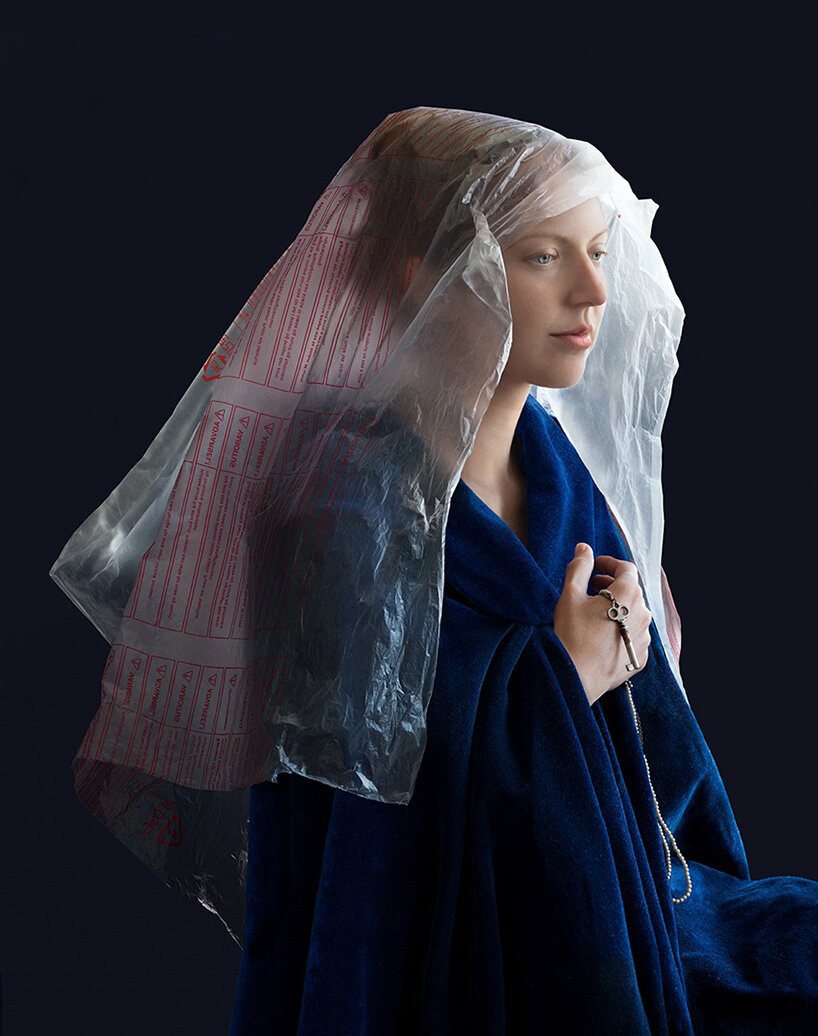 photographer suzanne jongmans recreates renaissance portraits using packaging materials
