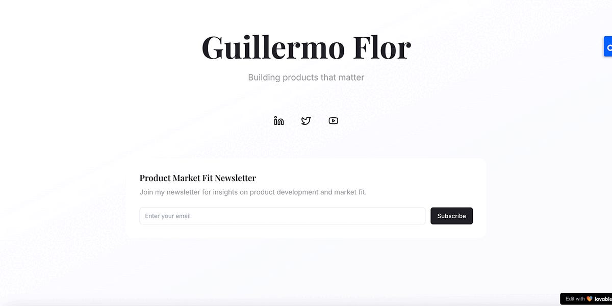 I built my dream website using AI (Lovable) in only 1 afternoon and ...