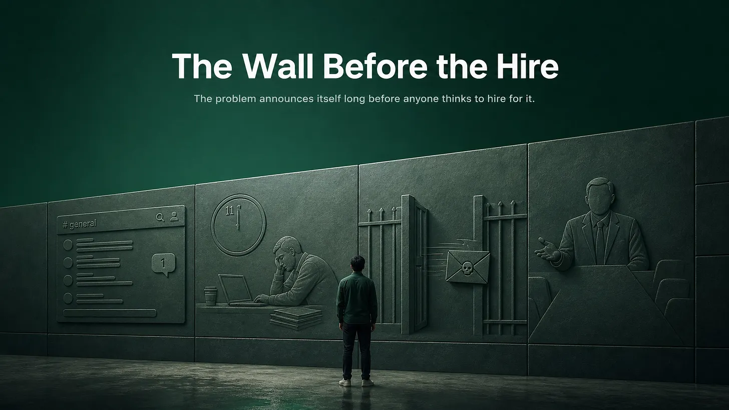 Nobody Wakes Up Wanting a Community Manager. They Hit a Wall First.