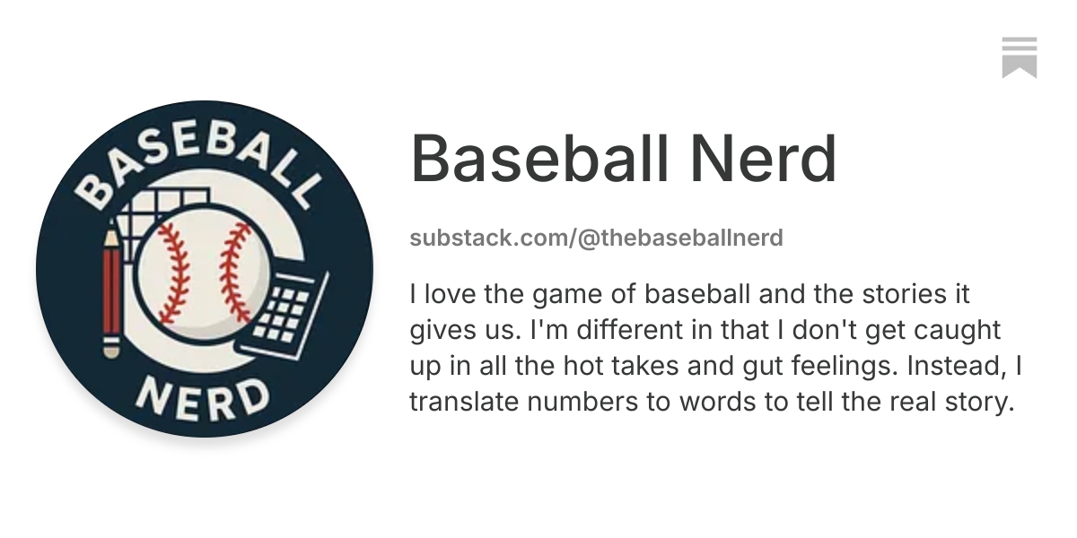 Baseball Nerd | Substack