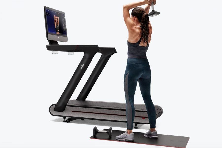 peloton treadmill woman working out hottest holiday gym gifts 2019 peloton treadmill woman working out hottest holiday gym gifts 2019