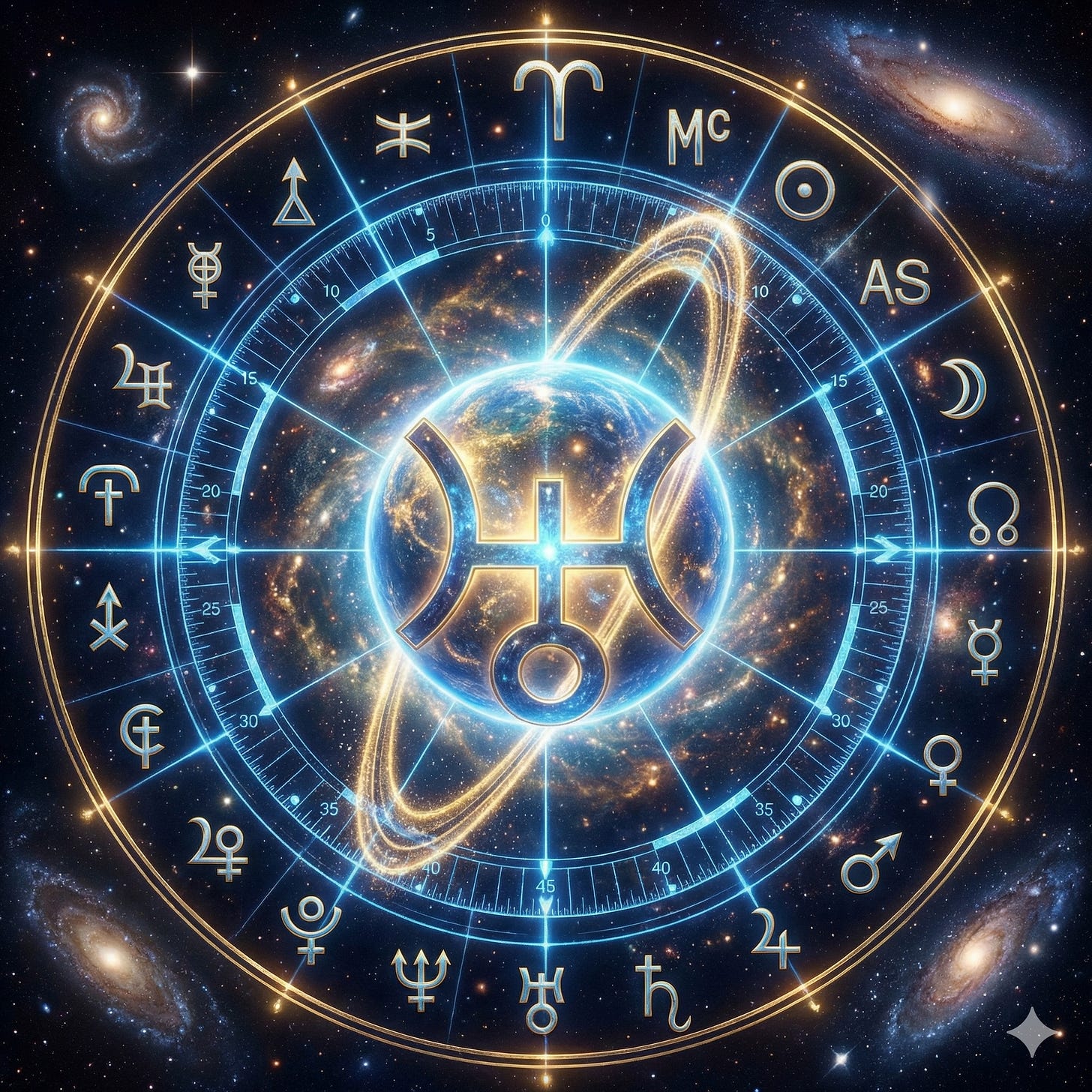 imagem ilustrativa de todos os pontos e planetas da astrologia uraniana