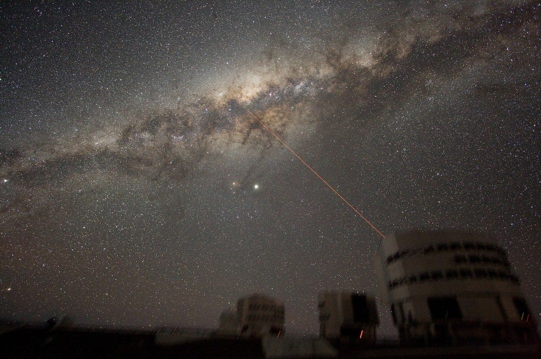 The galaxy we live in: By ESO/Y. Beletsky - https://web.archive.org/web/20081121184421/http://www.eso.org/gallery/v/ESOPIA/Paranal/phot-33a-07.tif.html, CC BY 4.0, https://commons.wikimedia.org/w/index.php?curid=7398904