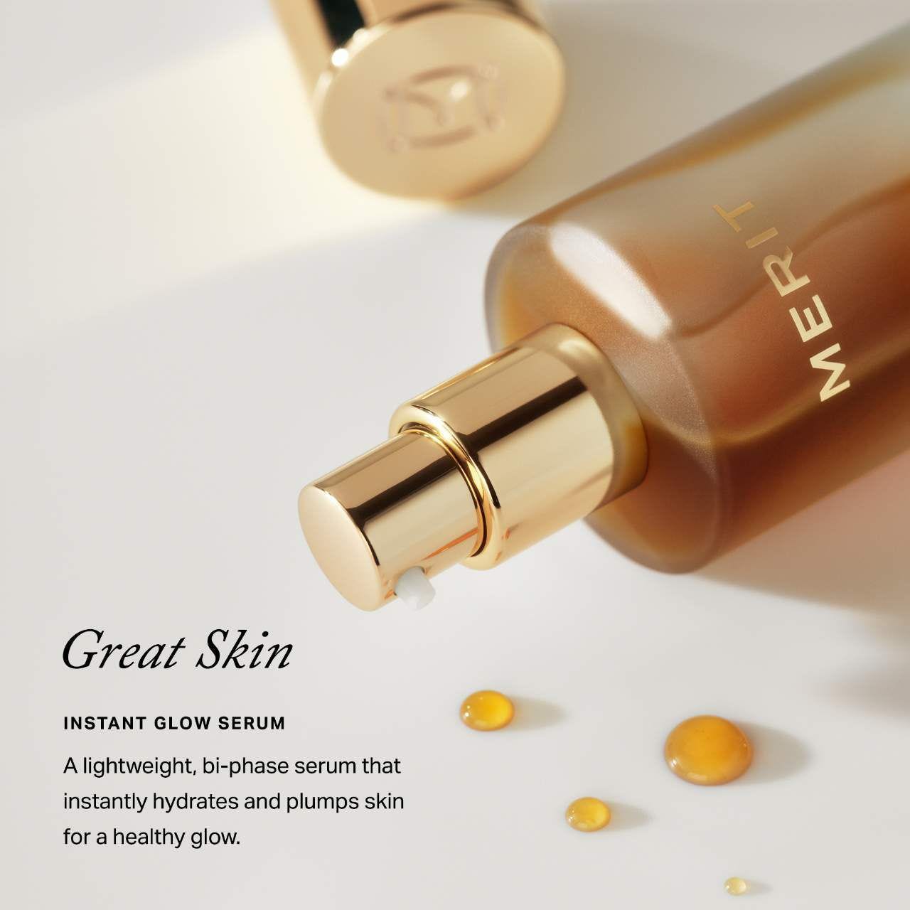 MERIT Great Skin Instant Glow Serum with Niacinamide and Hyaluronic Acid