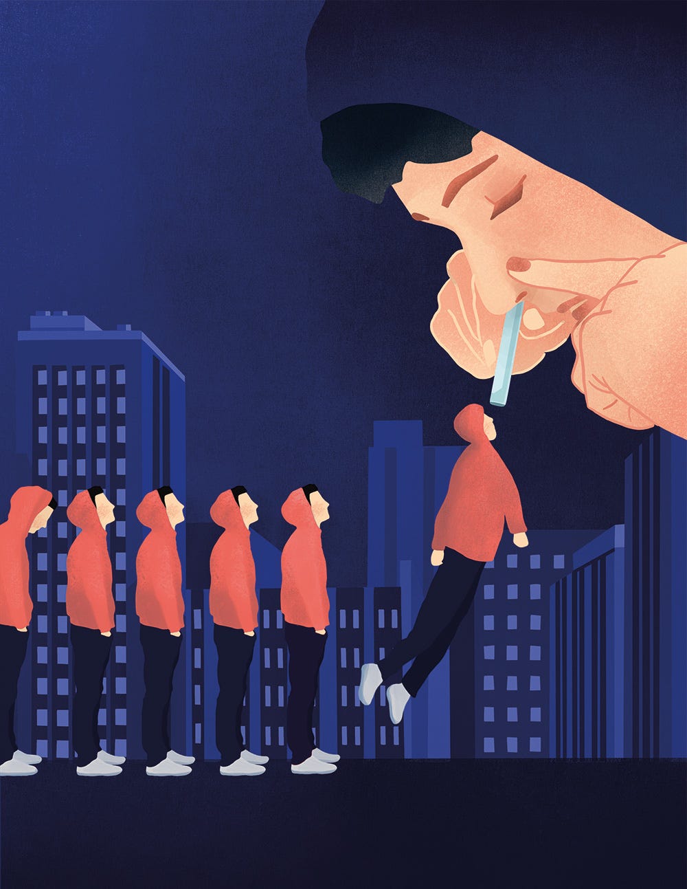 Les djobeurs, ces petites mains des réseaux. Crédit : Julia Borel