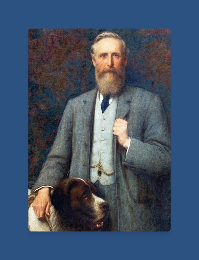 portrait peinture du fondateur de brooks
