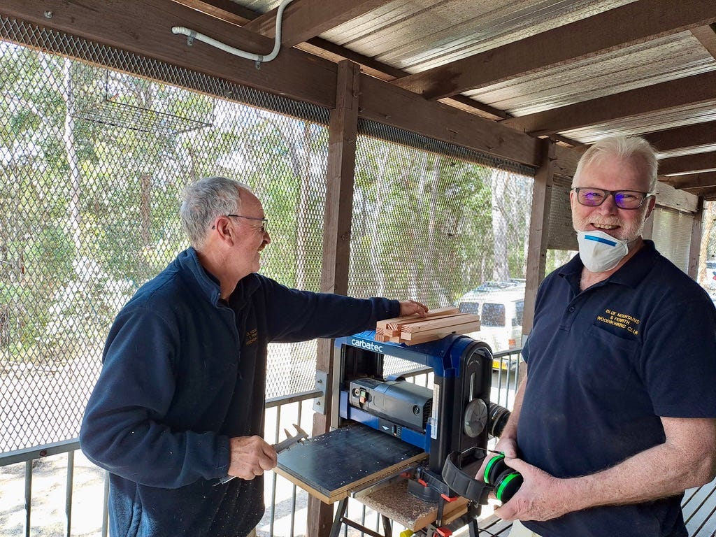 Rob Dudfield and Jeff Daniel work on a project together Rob Dudfield and Jeff Daniel work on a project together