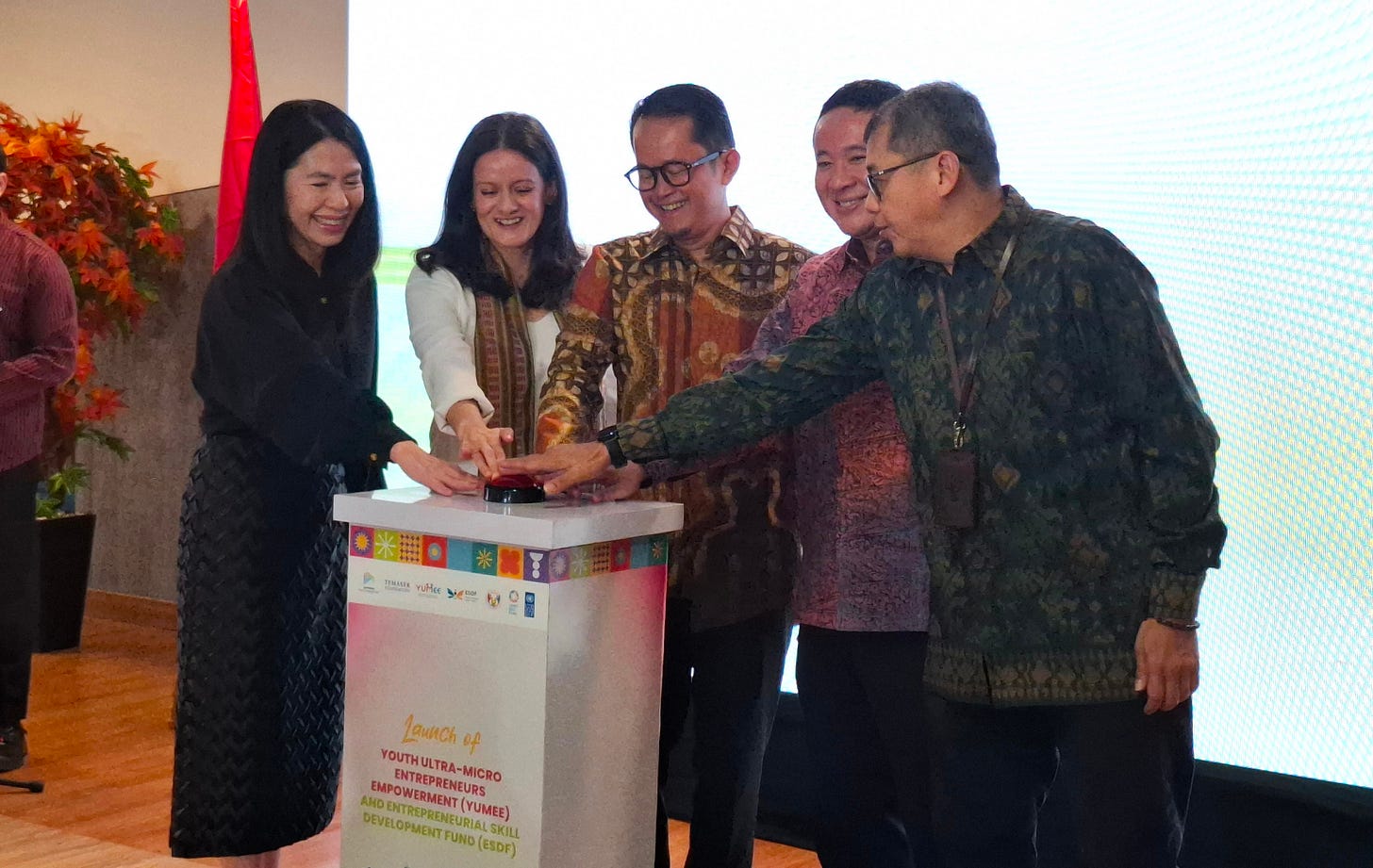 the launch of the YUMEE and ESDF programs for young women entrepreneurs in Jakarta the launch of the YUMEE and ESDF programs for young women entrepreneurs in Jakarta