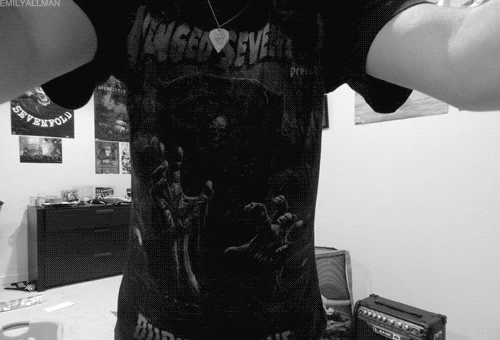 avenged sevenfold drooling GIF