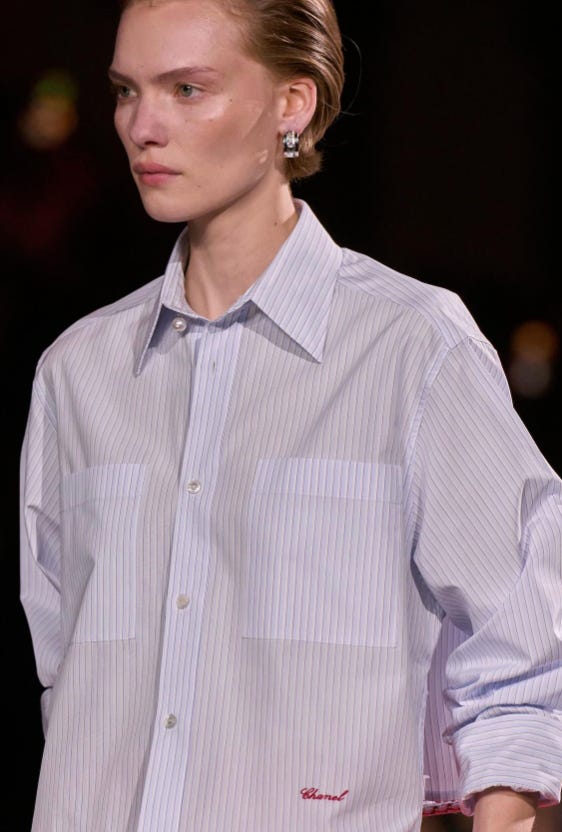 Chanel and Charvet's collaborative shirting