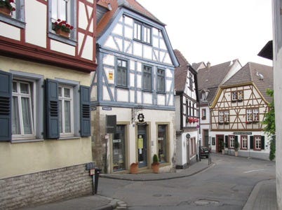 Medieval half-timbered houses in Oppenheim.