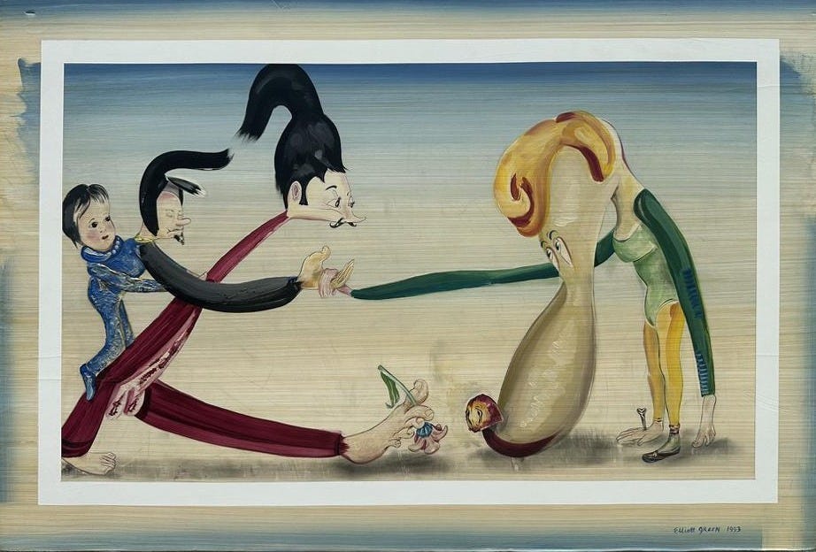 A painting of people fighting with each other

AI-generated content may be incorrect.