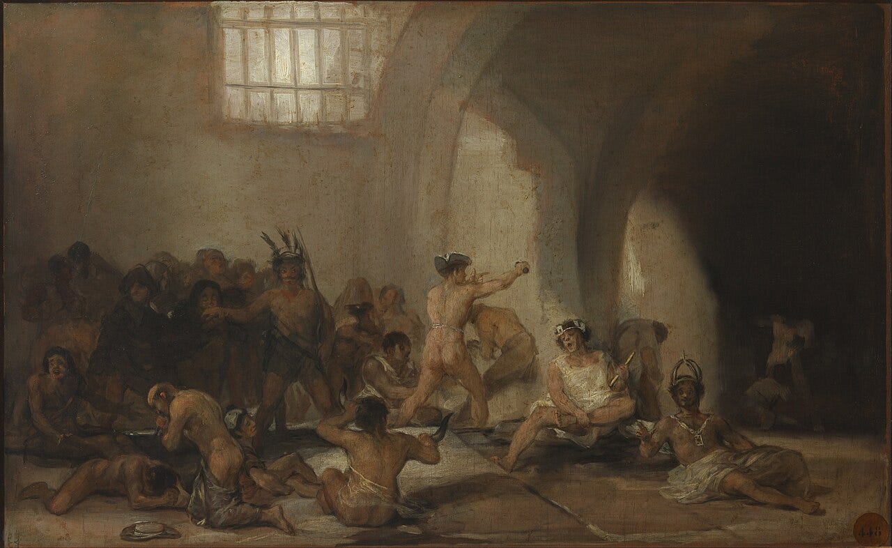 Asylum vault with figures