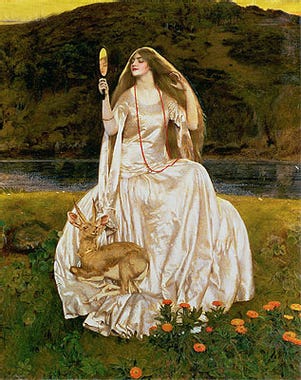 The Damsel of the Lake, Called Nimue the Enchantress | Frank Cadogan ... The Damsel of the Lake, Called Nimue the Enchantress | Frank Cadogan ...