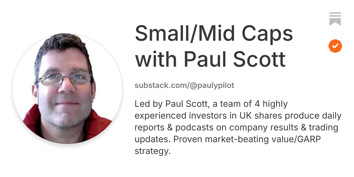 Small/Mid Caps with Paul Scott | Substack