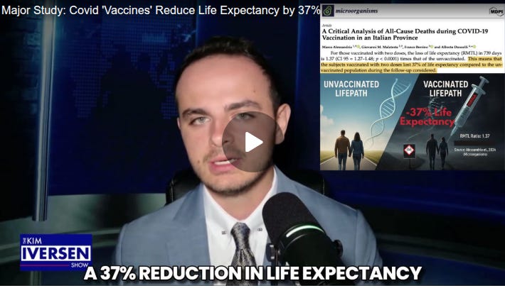DEVASTATING. Major Study: Covid Shots Slash Life Expectancy by 37%