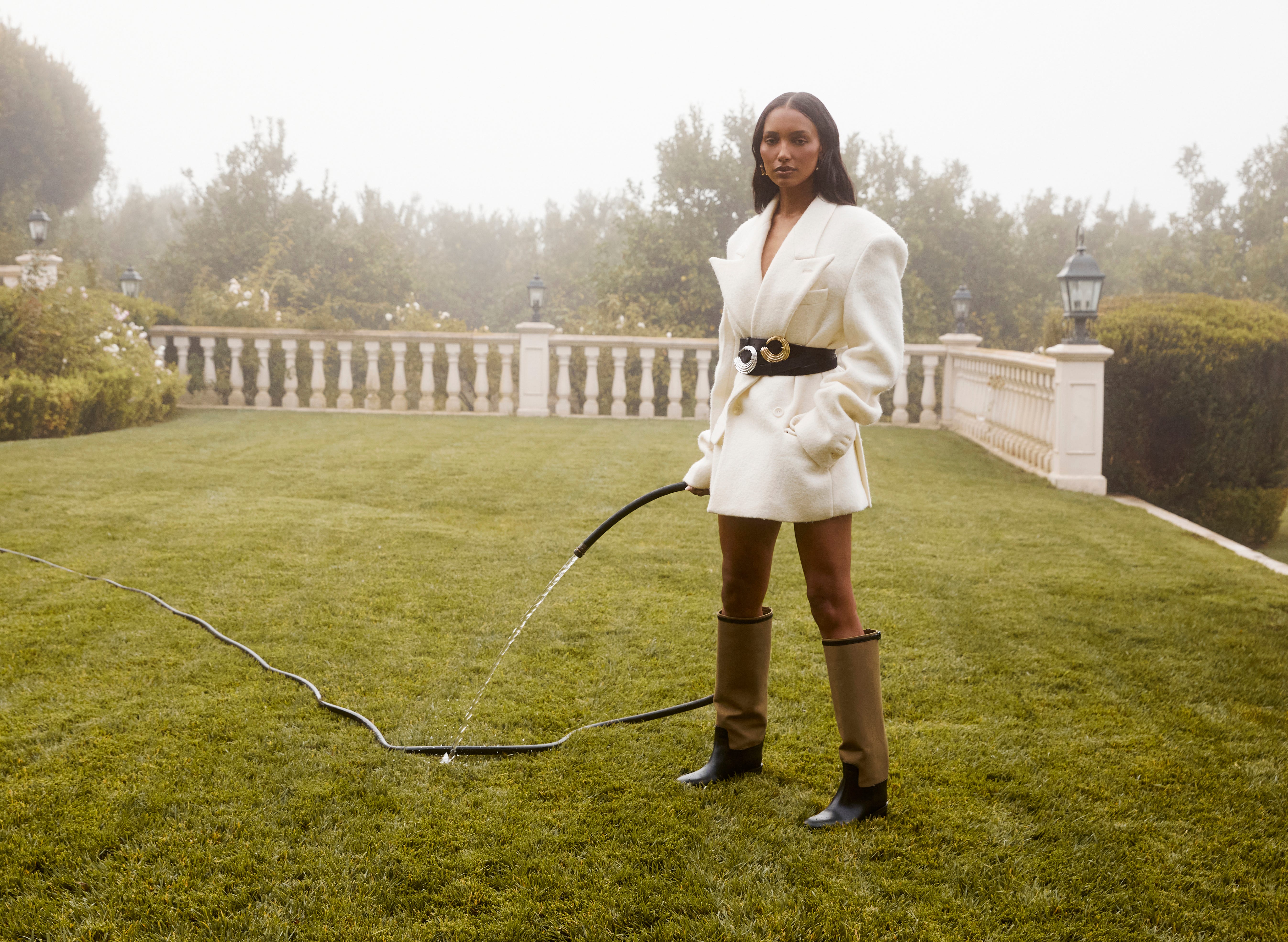 I styled our campaign shoot with Jasmine Tookes