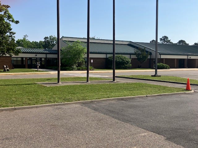 pictures of Magruder school and sign