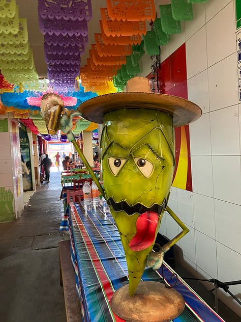 Images of markets in Oaxaca