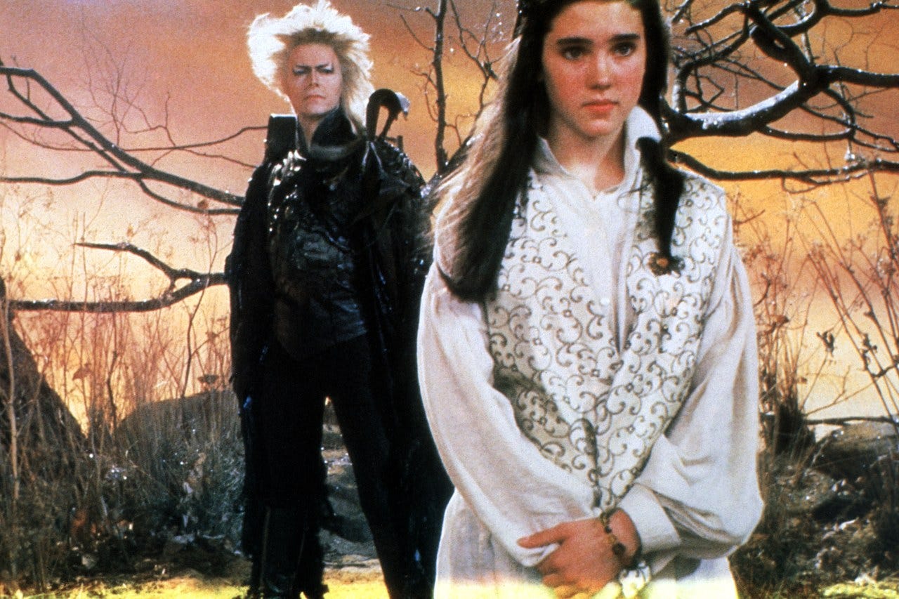 David Bowie and Jennifer Connelly in ‘Labyrinth.’