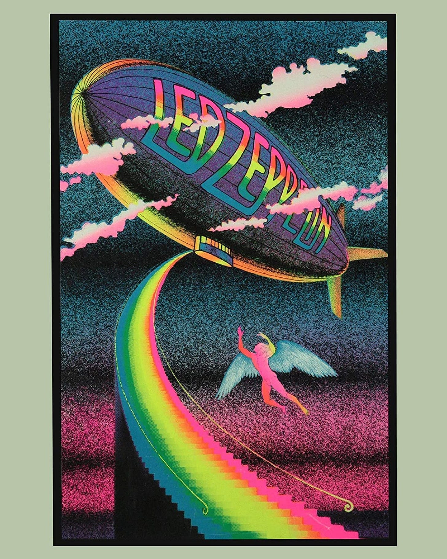Led Zeppelin Poster | Stairway To Heaven | Classic Rock Band | Cover Album  Art | 80s Led Zeppelin | Led Zeppelin Concert | 8x10 Print Sign