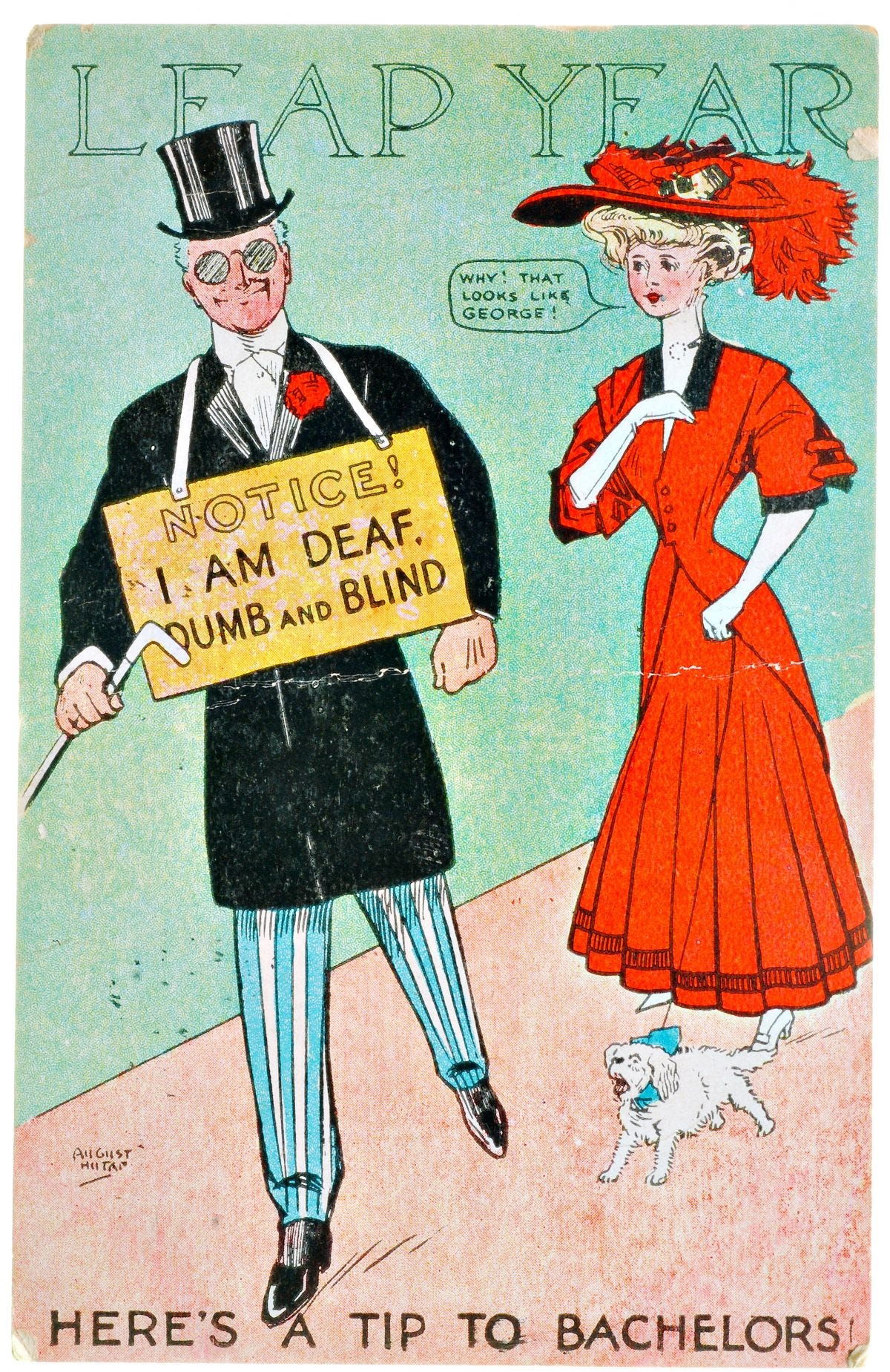 vintage leap year cards and postcards