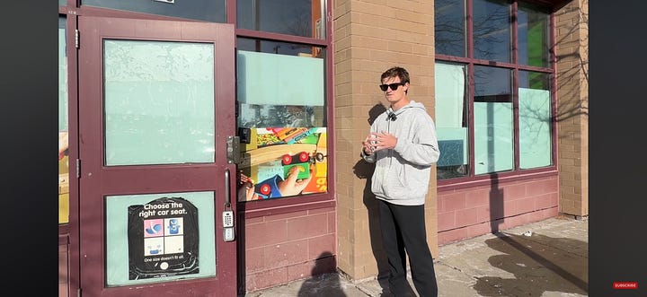 Screenshots from Shirley’s YouTube video. 