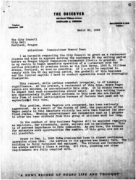 Black and white typed document