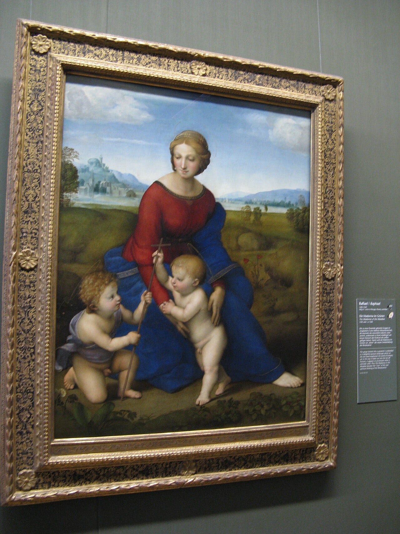 Raphael Madonna in ultramarine blue Raphael Madonna in ultramarine blue