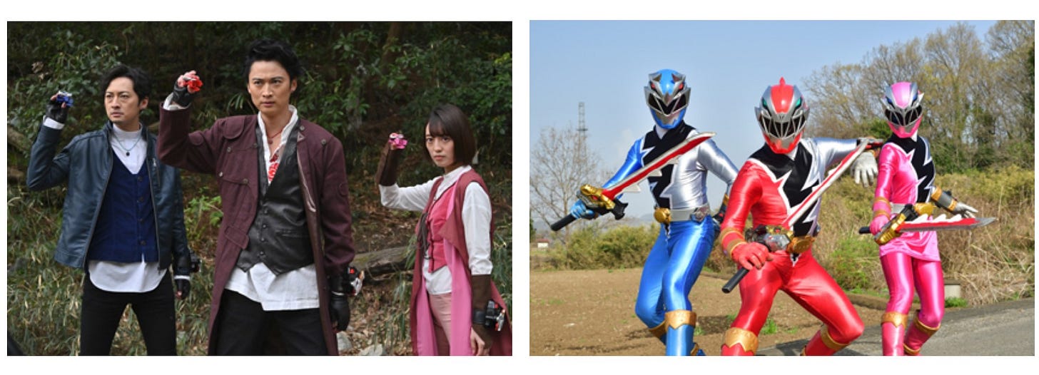 Masaya Kikawada, Joji Shibue and Miyu Sawai in Kishiryu Sentai Ryusoulger: The Legacy of The Master's Soul