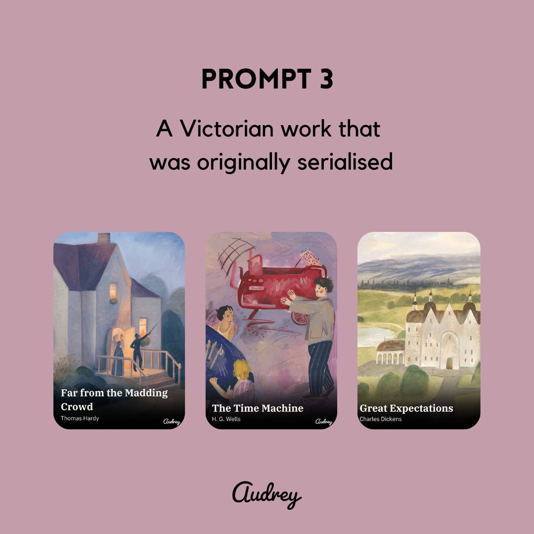 Far from the Madding Crowd by ThomasHardy, The Time Machine by H. G. Wells, or Great Expectations by Charles Dickens