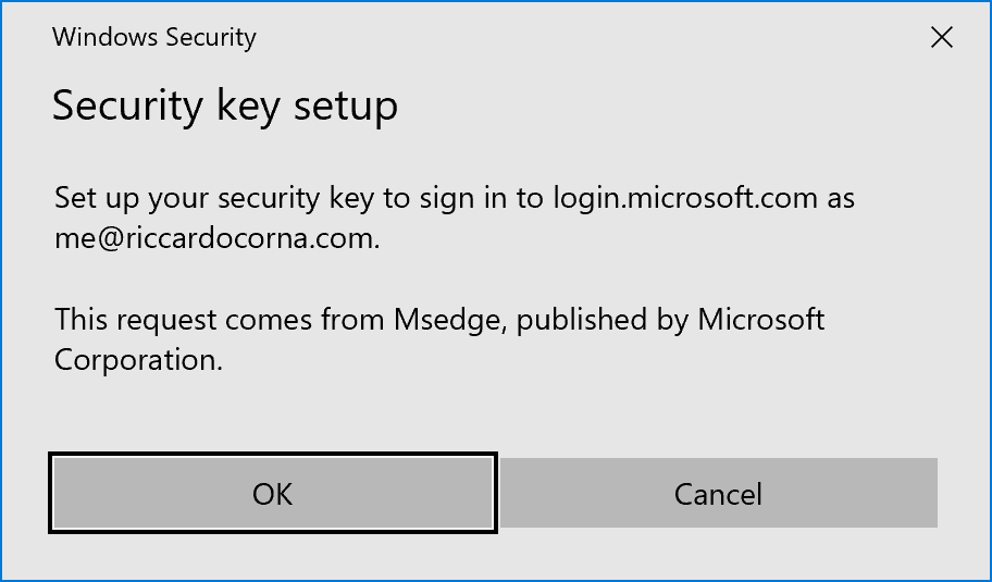 Security Key Prompt - 2 Security Key Prompt - 2