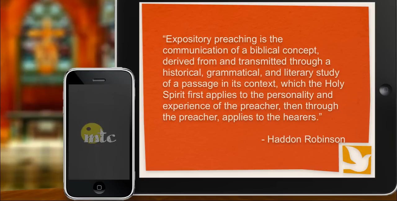 The Expository Method of Preaching