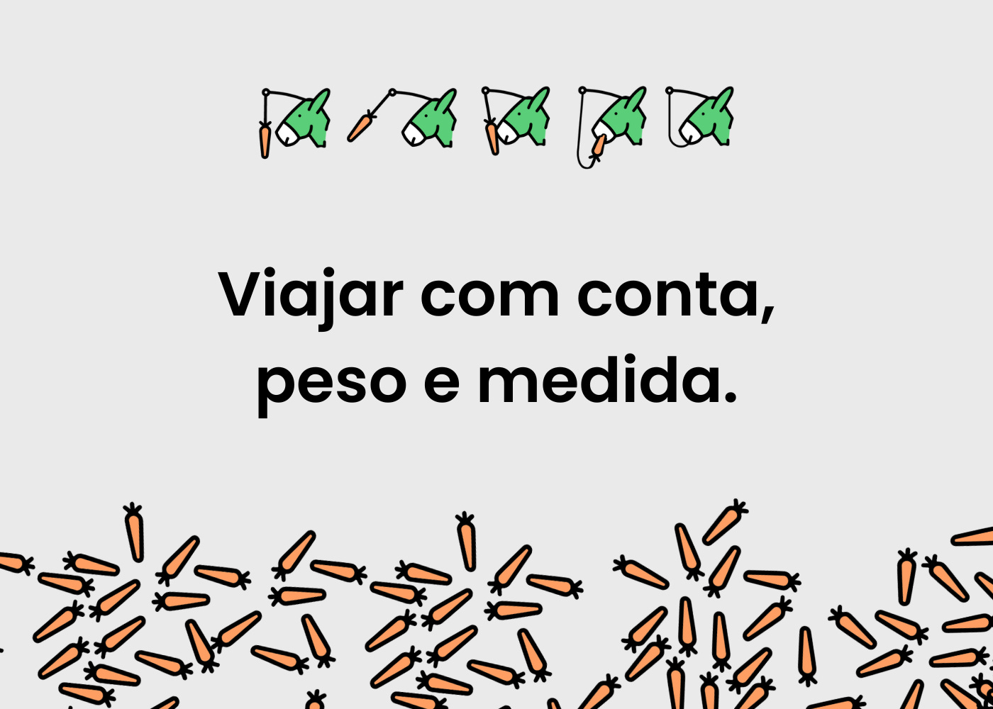 Artigo do amador financeiro sobre viajar com conta, peso e medida.