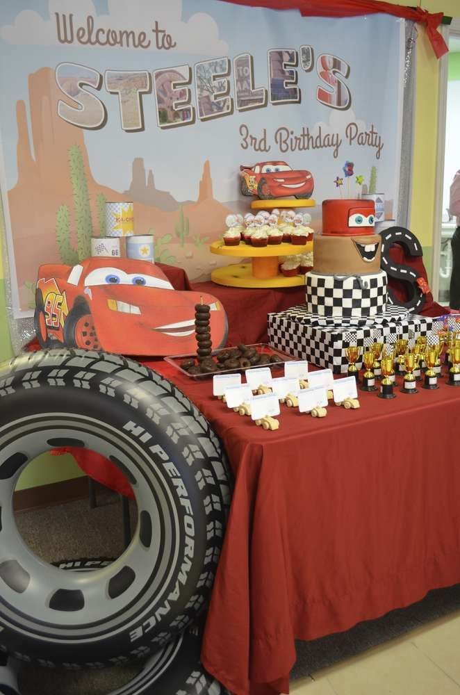Lightning Mcqueen Birthday Party Ideas | Photo 4 of 32 ...