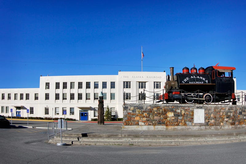 Railroad Depot, Anchorage, Alaska.
