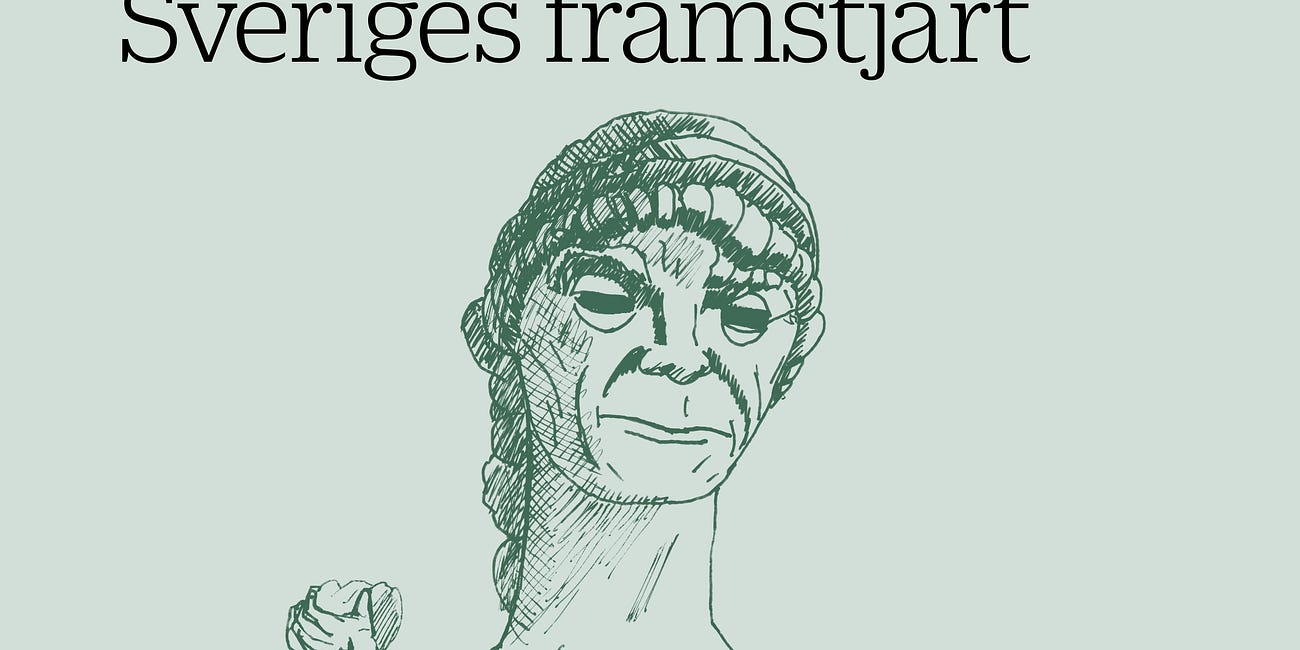 Skäggskott i Sveriges framstjärt