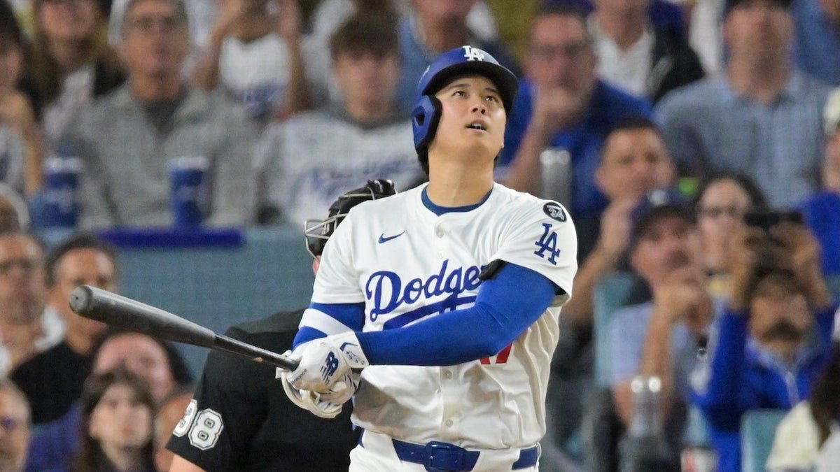 Ohtani makes MLB history with 3 HRs, 6 scoreless innings in Game 4 | Fox  News