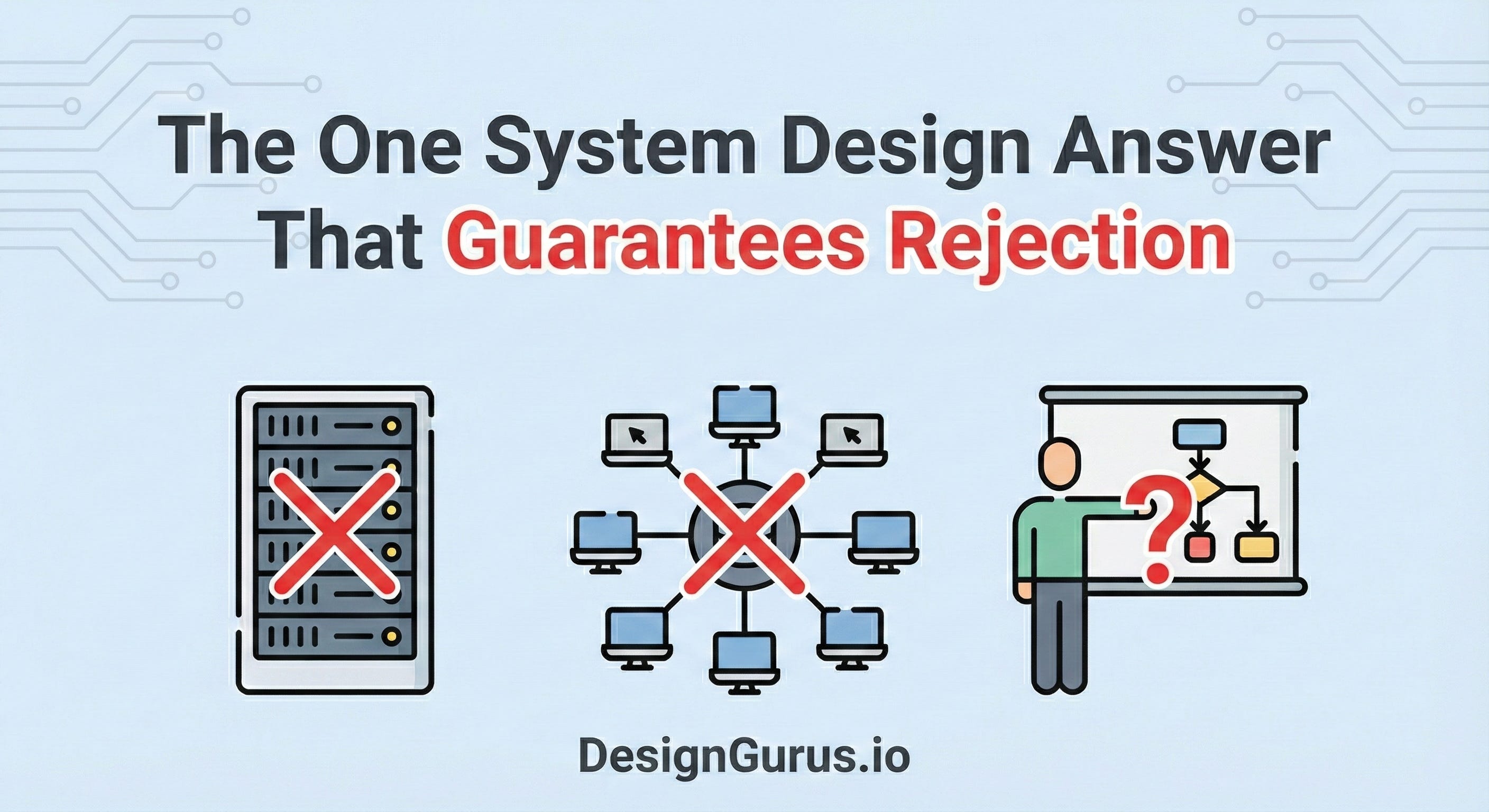 The One System Design Answer That Guarantees Rejection