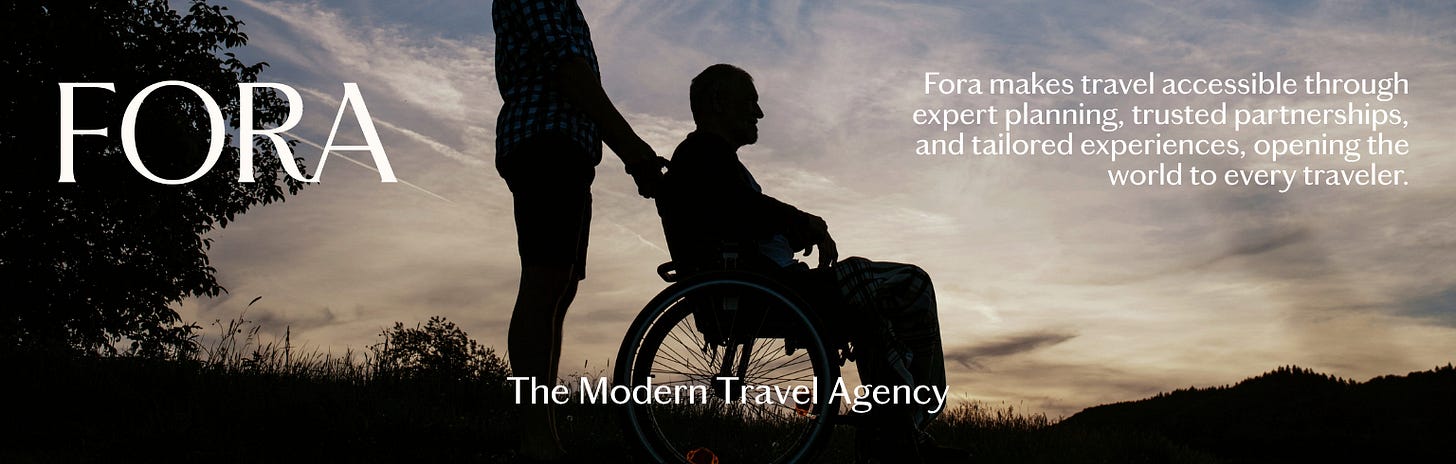 Fora — The Modern Travel Agency. Fora makes travel accessible through expert planning, trusted partnerships, and tailored experiences, opening the world to every traveler.