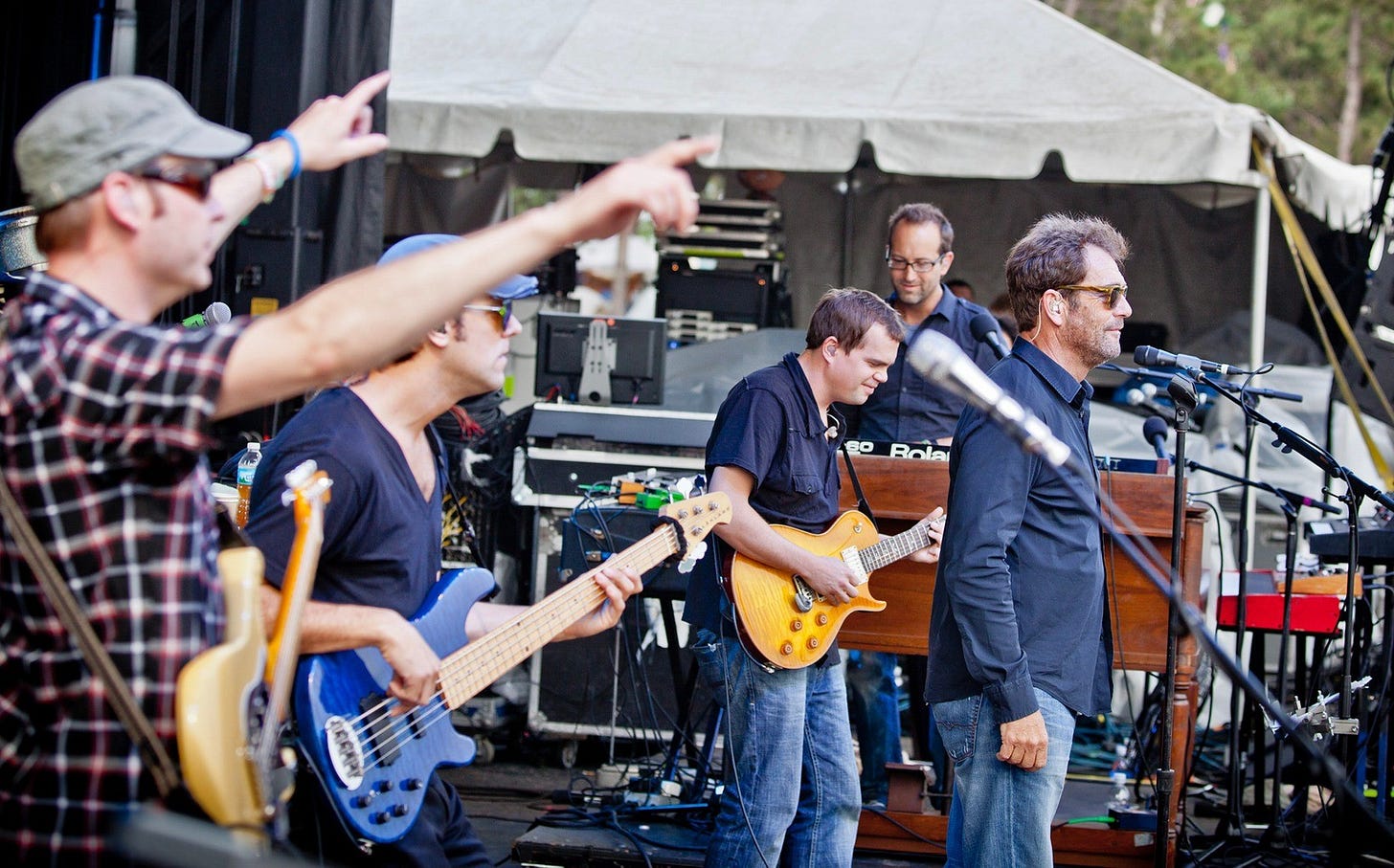Huey performing with the band Umphrey’s McGee