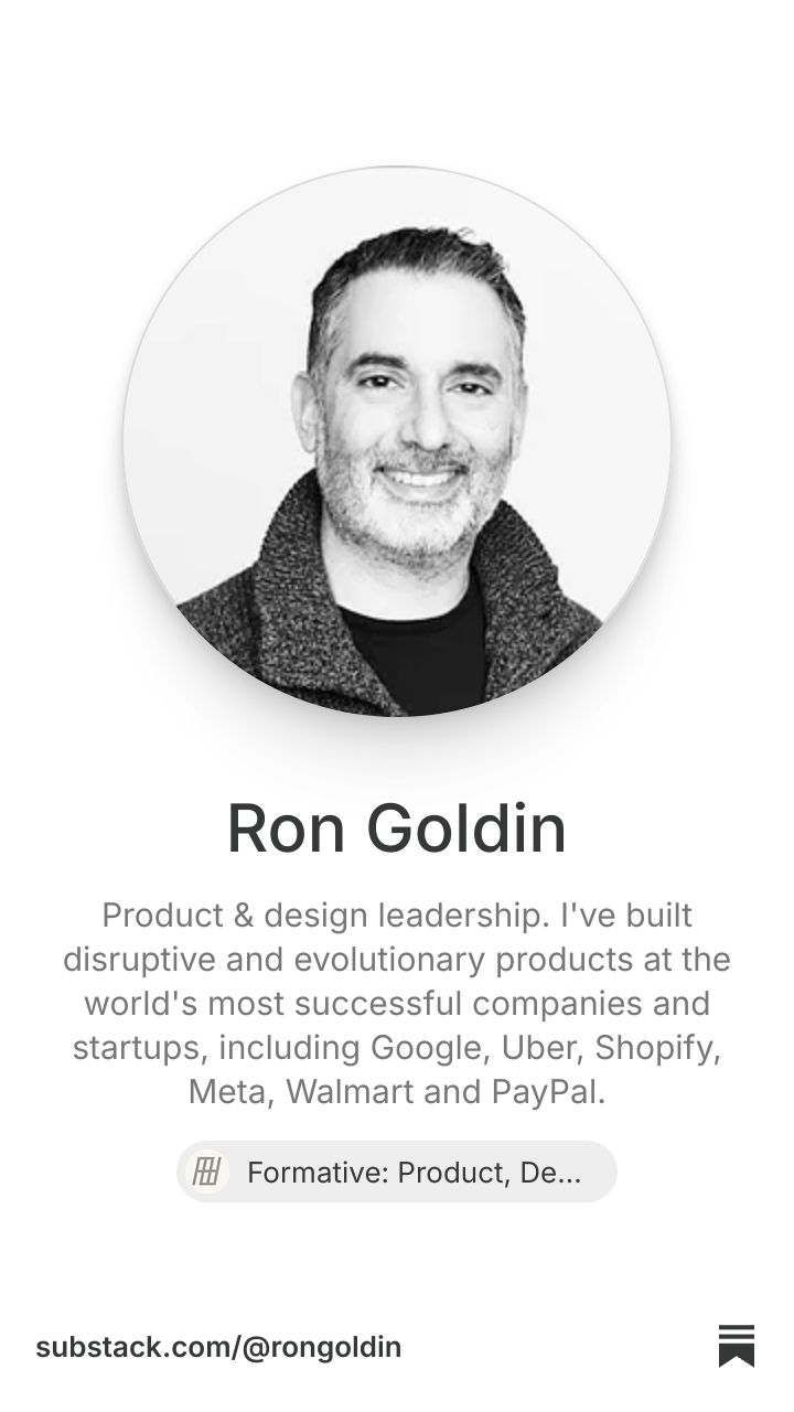 Ron Goldin | Substack