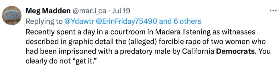 Trans-identified male is accused of sexually assaulting women in prison in California where Democrats have allowed the policies that cause this. Trans-identified male is accused of sexually assaulting women in prison in California where Democrats have allowed the policies that cause this.