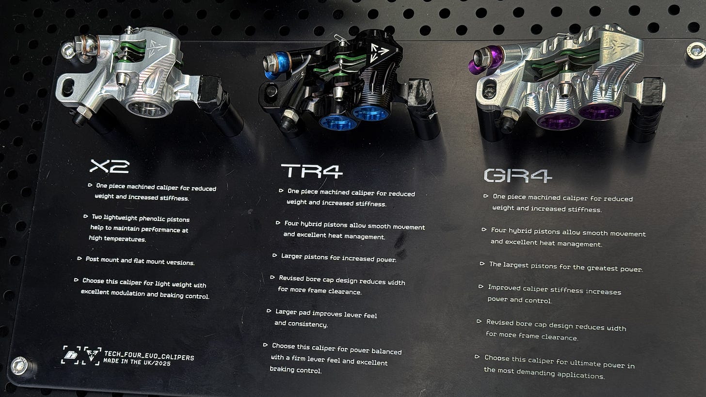 2025 Hope Tech4 EVO brakes, all-new X2, TR4 & GR4 calipers