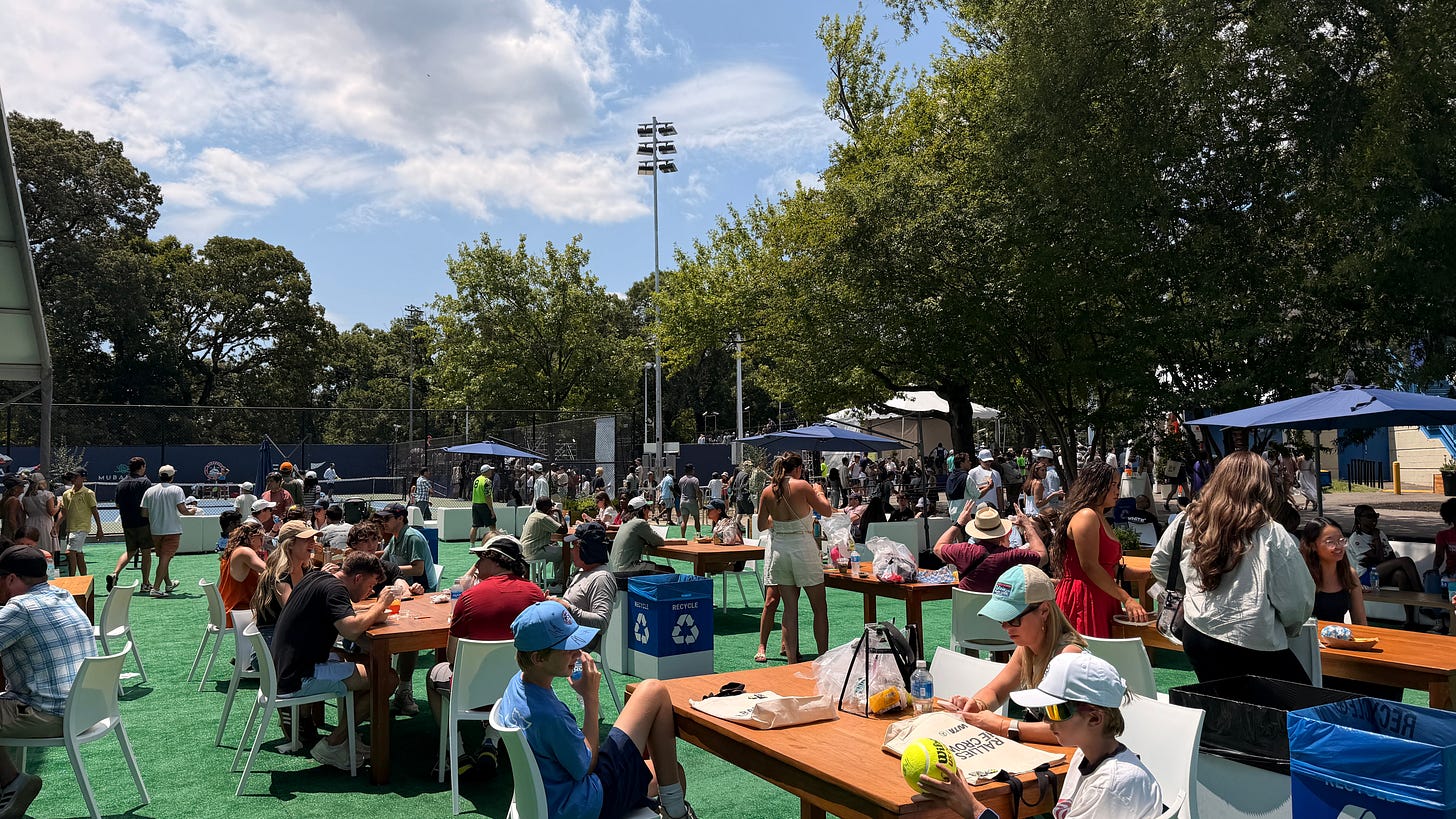 The DC Open Marketplace outdoor seating