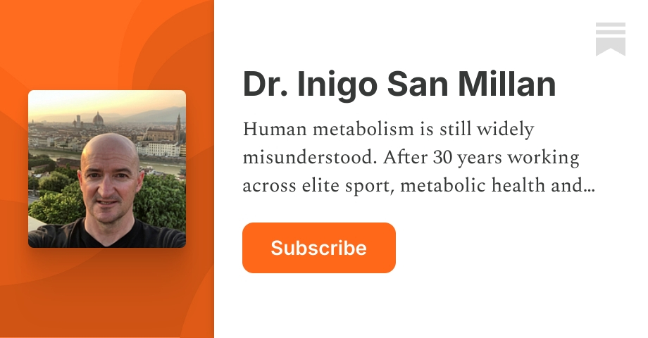 Dr. Inigo San Millan | Substack