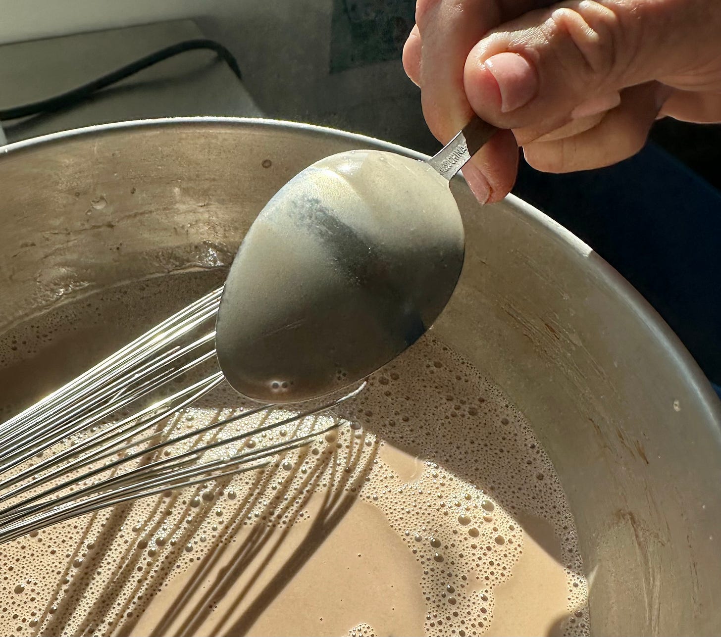 Making custard ice cream. Farm Institute. Martha's Vineyard