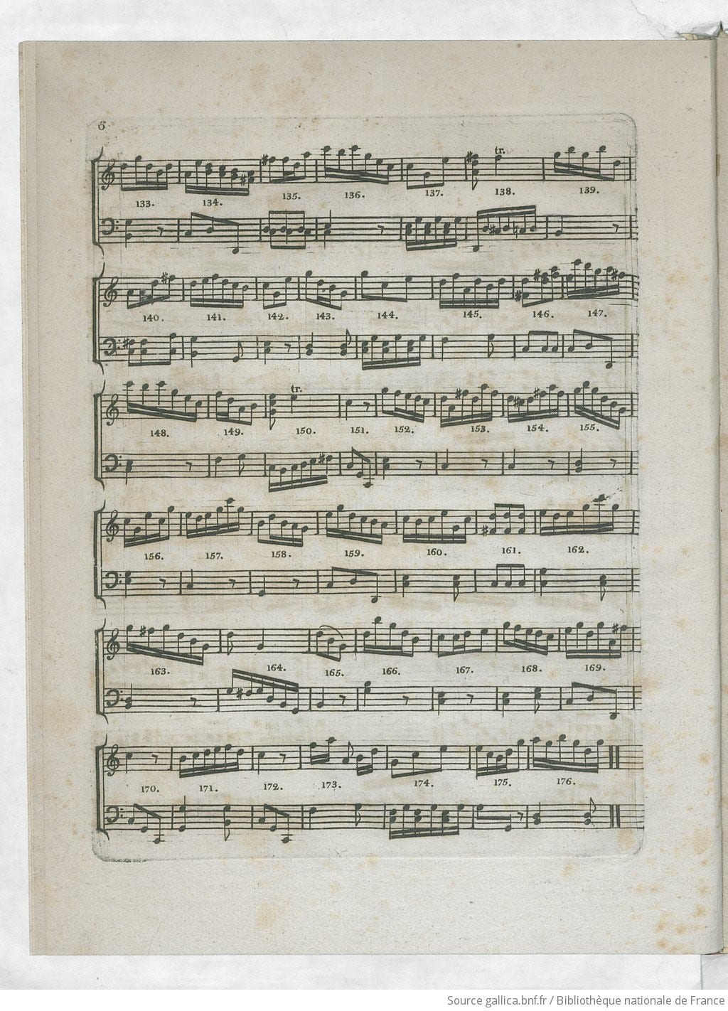 Instruction pour composer autant de Walzes que l'on veut par le moyen de deux dez sans avoir la moindre connaissance de la musique ou de la composition par W. A. Mozart - View 16 - Page 6