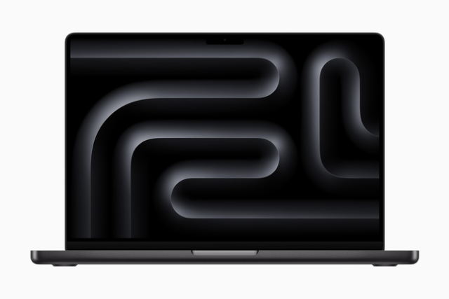 The new 14-inch MacBook Pro features the powerful M5 chip, blazing-fast systemwide and AI performance, faster storage, up to 24 hours of battery life, and the powerful capabilities of Apple Intelligence and macOS Tahoe. The new 14-inch MacBook Pro features the powerful M5 chip, blazing-fast systemwide and AI performance, faster storage, up to 24 hours of battery life, and the powerful capabilities of Apple Intelligence and macOS Tahoe.