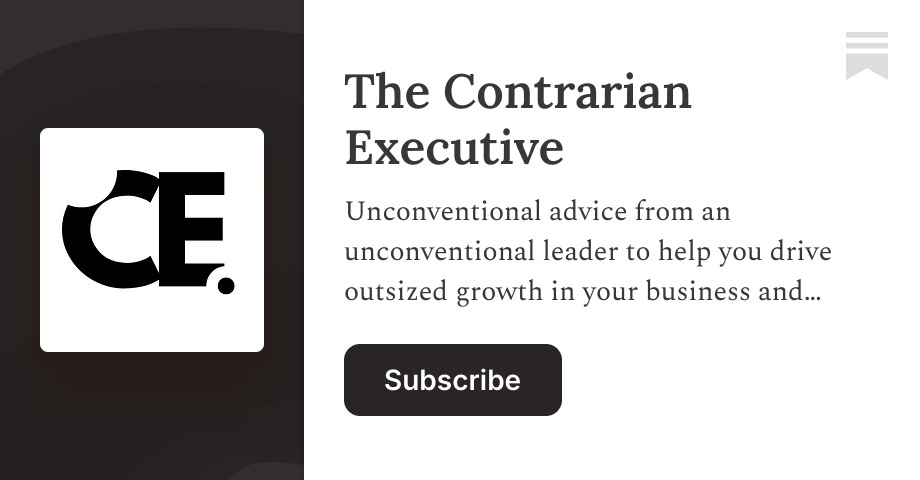 The Contrarian Executive | JR Blaszek | Substack